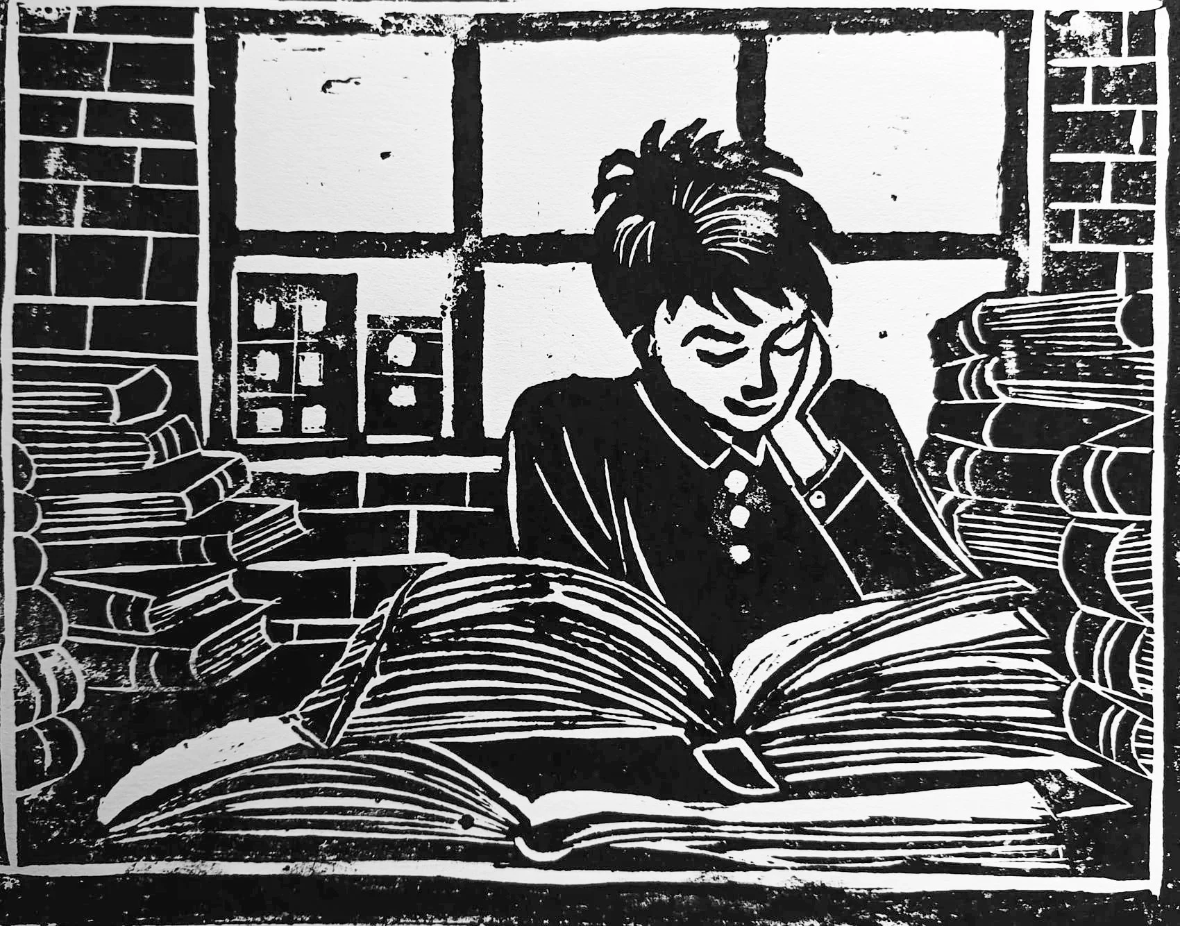 Royal (2024) |
Medium: linocut |
Size: 8inches × 10 inches |