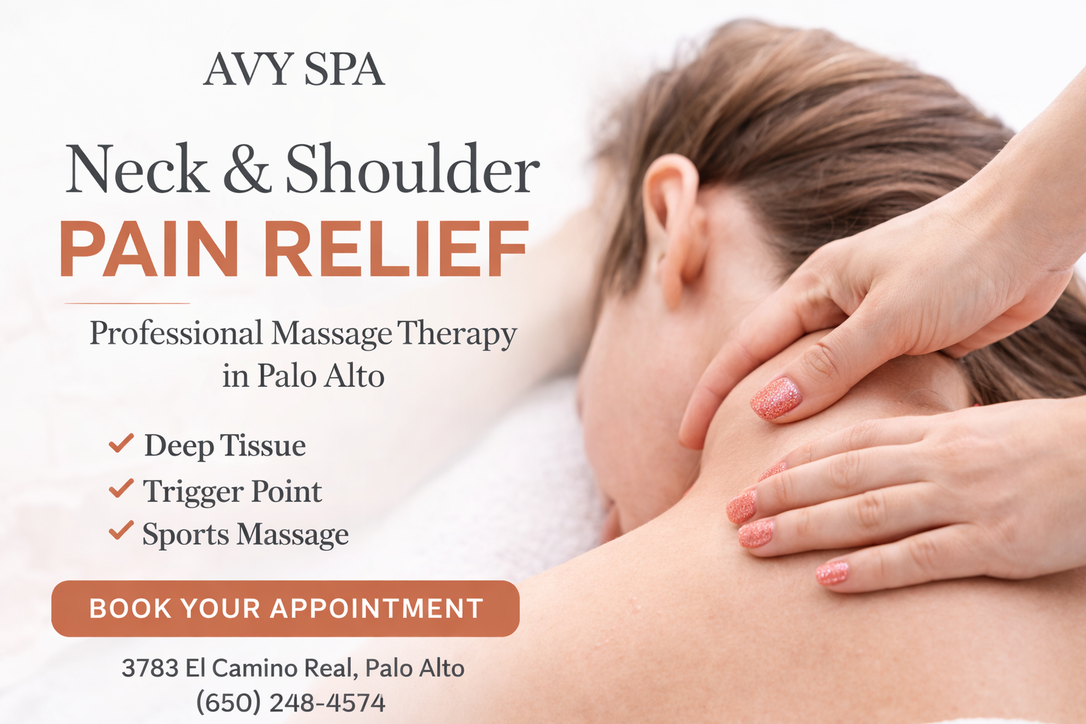 Best Type of Massage for Neck and Shoulder Pain in Palo Alto | Complete Guide