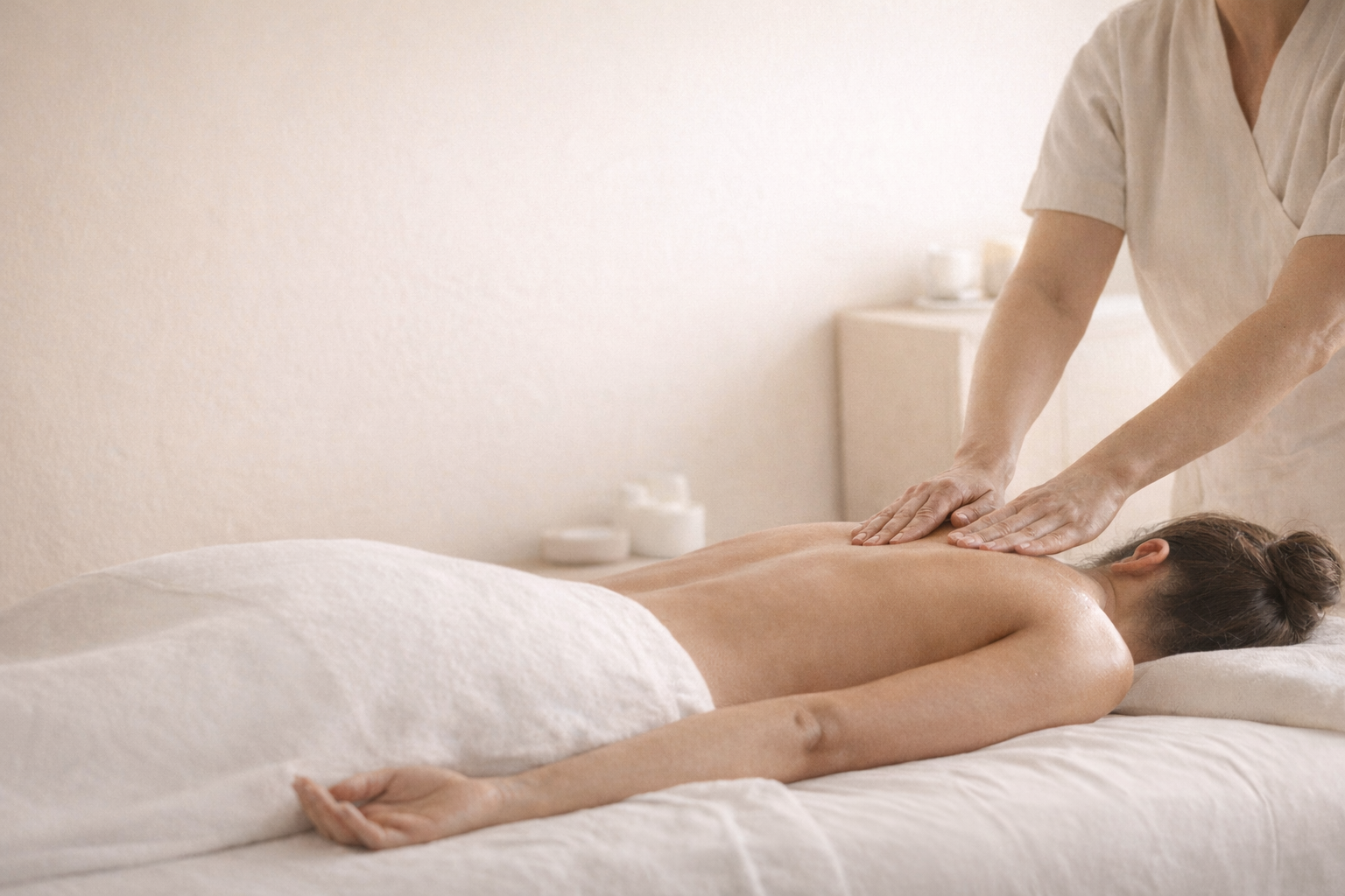 Avy Spa · Palo Alto  Therapeutic back massage for muscle tension relief in Palo Alto, California.