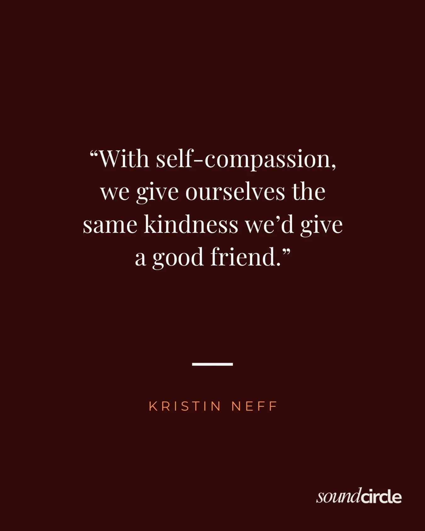 Today&rsquo;s reflection is about self-compassion.

It&rsquo;s something I&rsquo;m still learning and something I was reminded of today.

I think many of us can be much kinder to the people around us than we are to ourselves. We offer understanding, 