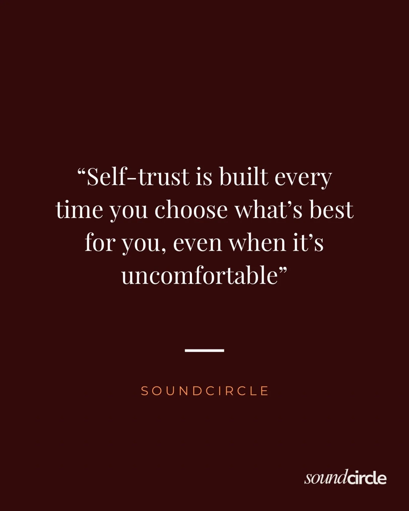 Sometimes the hardest thing to do is choose yourself.

To rest when you feel pressure to keep going.
To say no when you&rsquo;re used to saying yes.
To slow down when the world rewards being busy.

But every time you honour what you truly need, you s