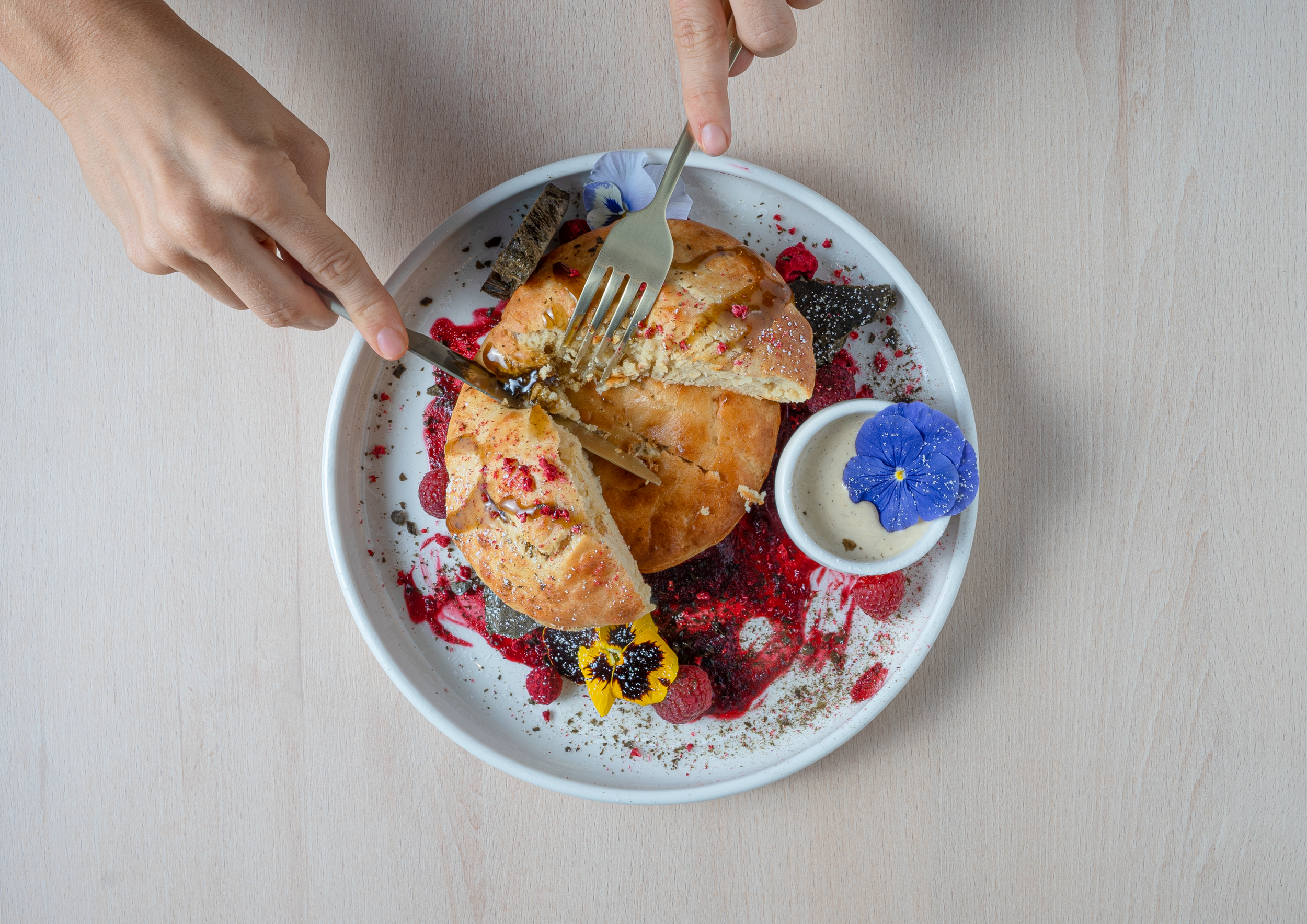 Sydney food photography - colourful photo of a Sydney cafe breakfast dish