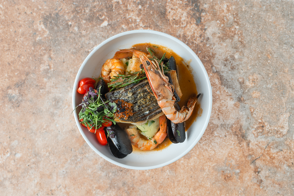 Sydney food photography - laksa bowl with prawns and mussels
