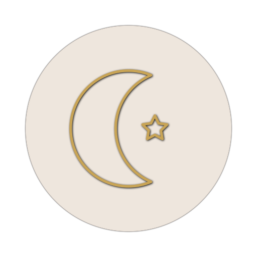 Icon mit einem Mond