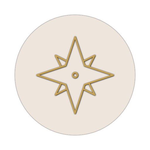 Icon mit einem Kompassstern