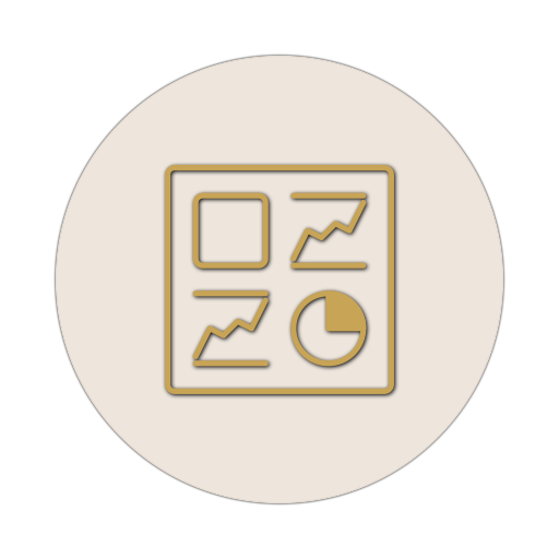 Icon mit einer Abbildung von einem Dashboard