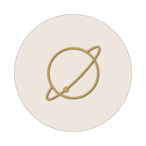 Icon mit einem Planeten