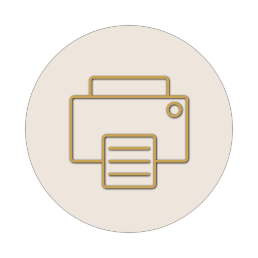 Icon mit einer Abbildung von einem Drucker