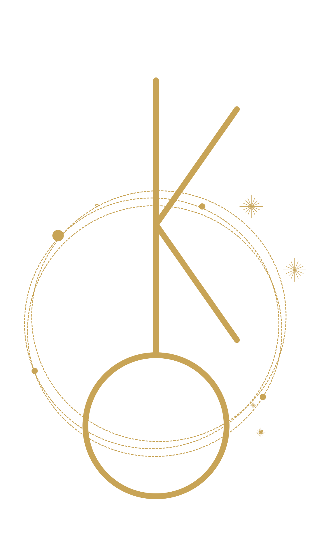 Abbildung des Symbols für den Astroiden und Kentauren CHIRON