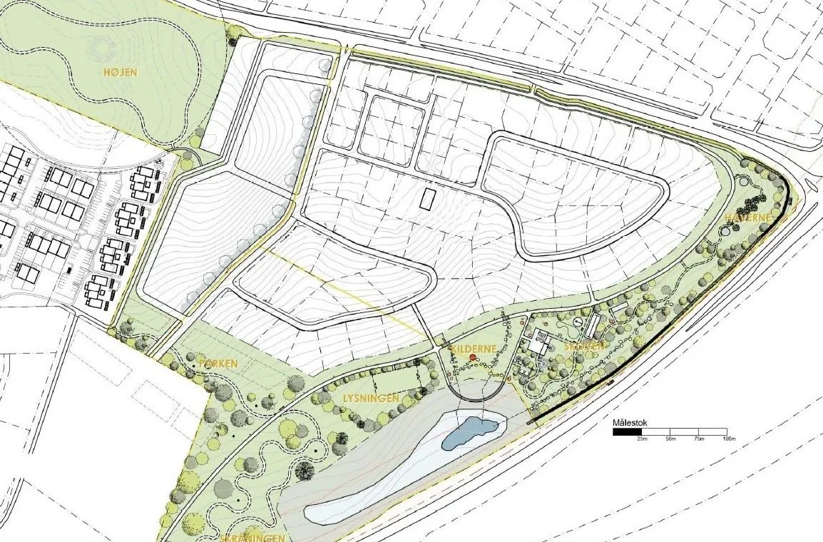  
Elverhøjen - Helhedsplan og ideer til udearealer boligområde.
  
Udarbejdet for og i samarbejde med Grundejerforeningen Elverhøjen, Skive 
  

