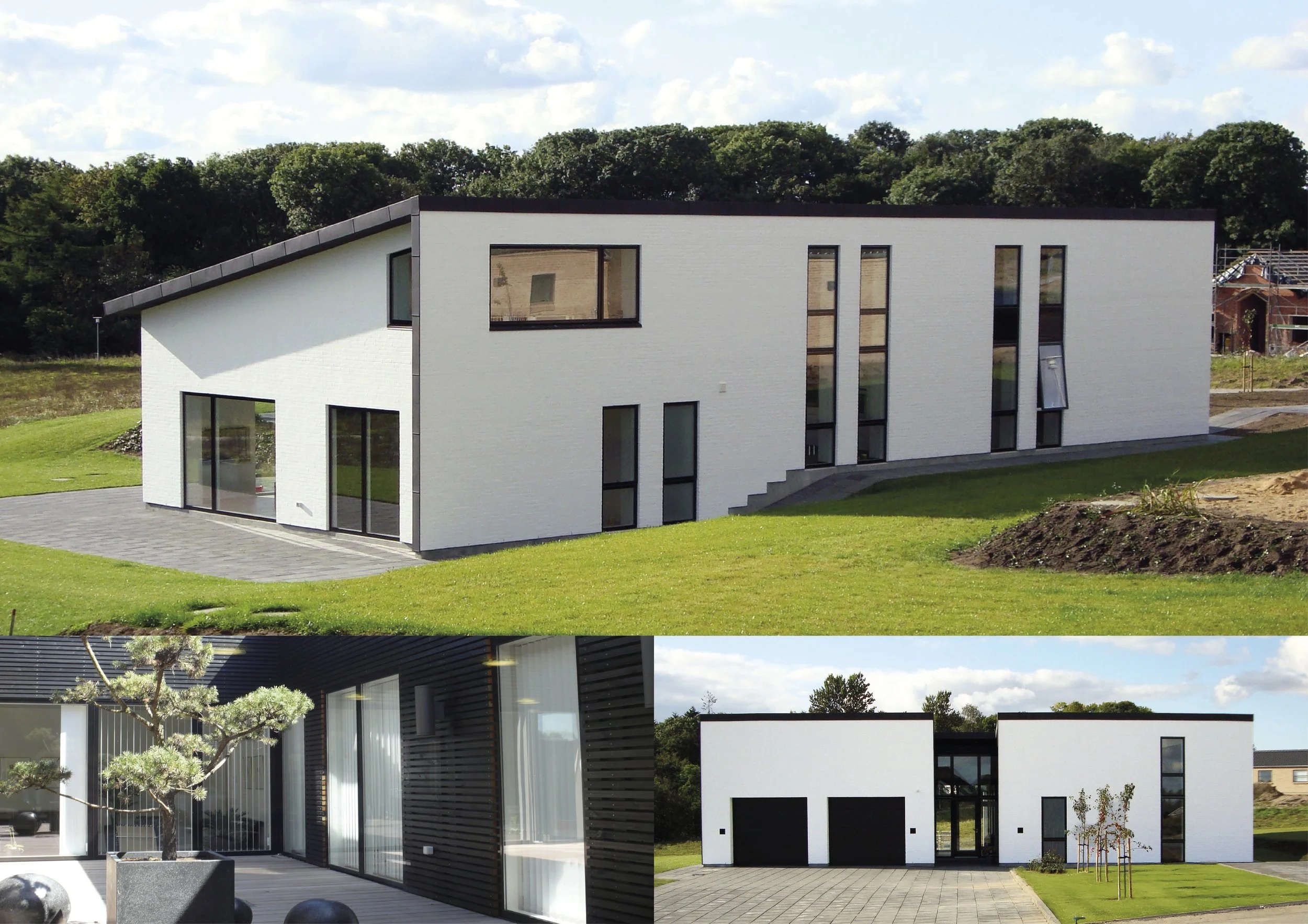  
Villa Elverhøjen, Hadsten
  
Villa i naturskønne omgivelser med facader i vandskuret tegl, træ og glas.
  
Privat bygherre.