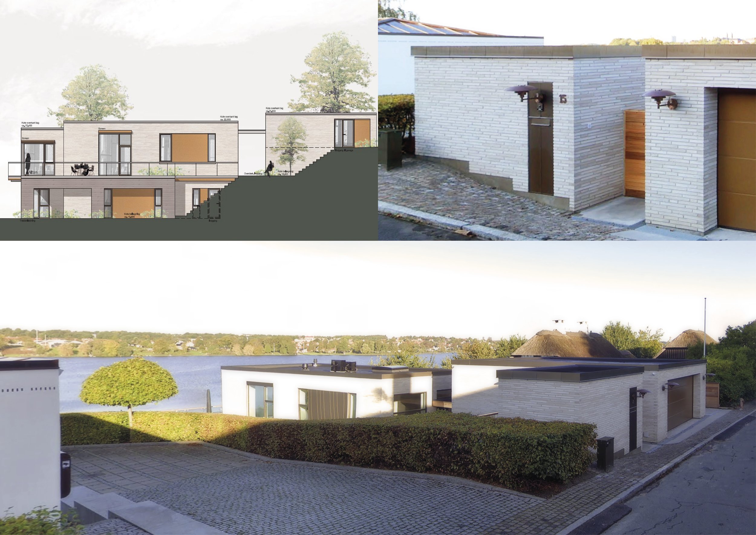  
Villa Nørresøvej, Viborg
  
Villa i 1. række til Nørresø på meget kuperet og skrånende grund. 
  
Privat bygherre.