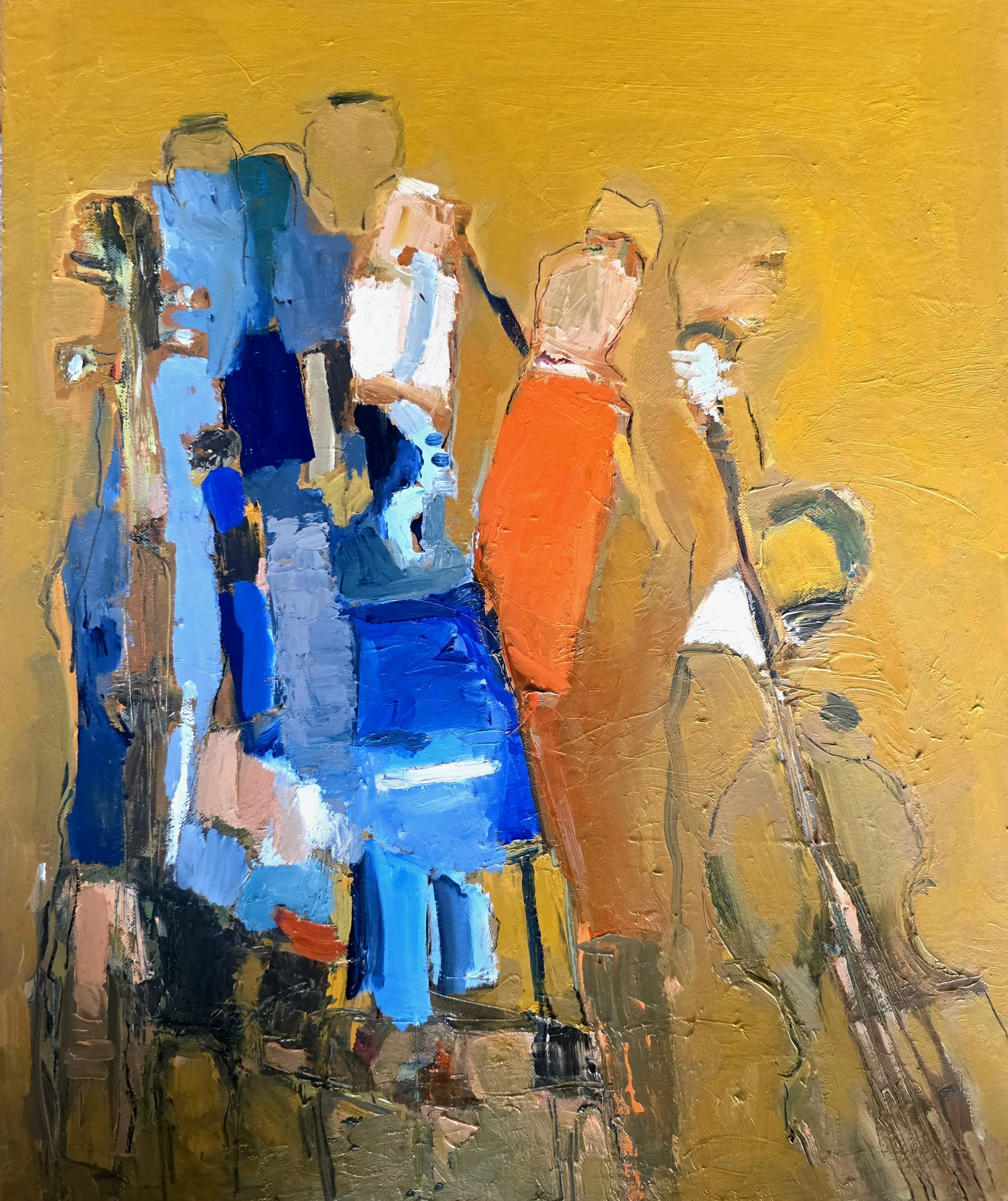 Jazz band.
Acrylic on canva - SOLD