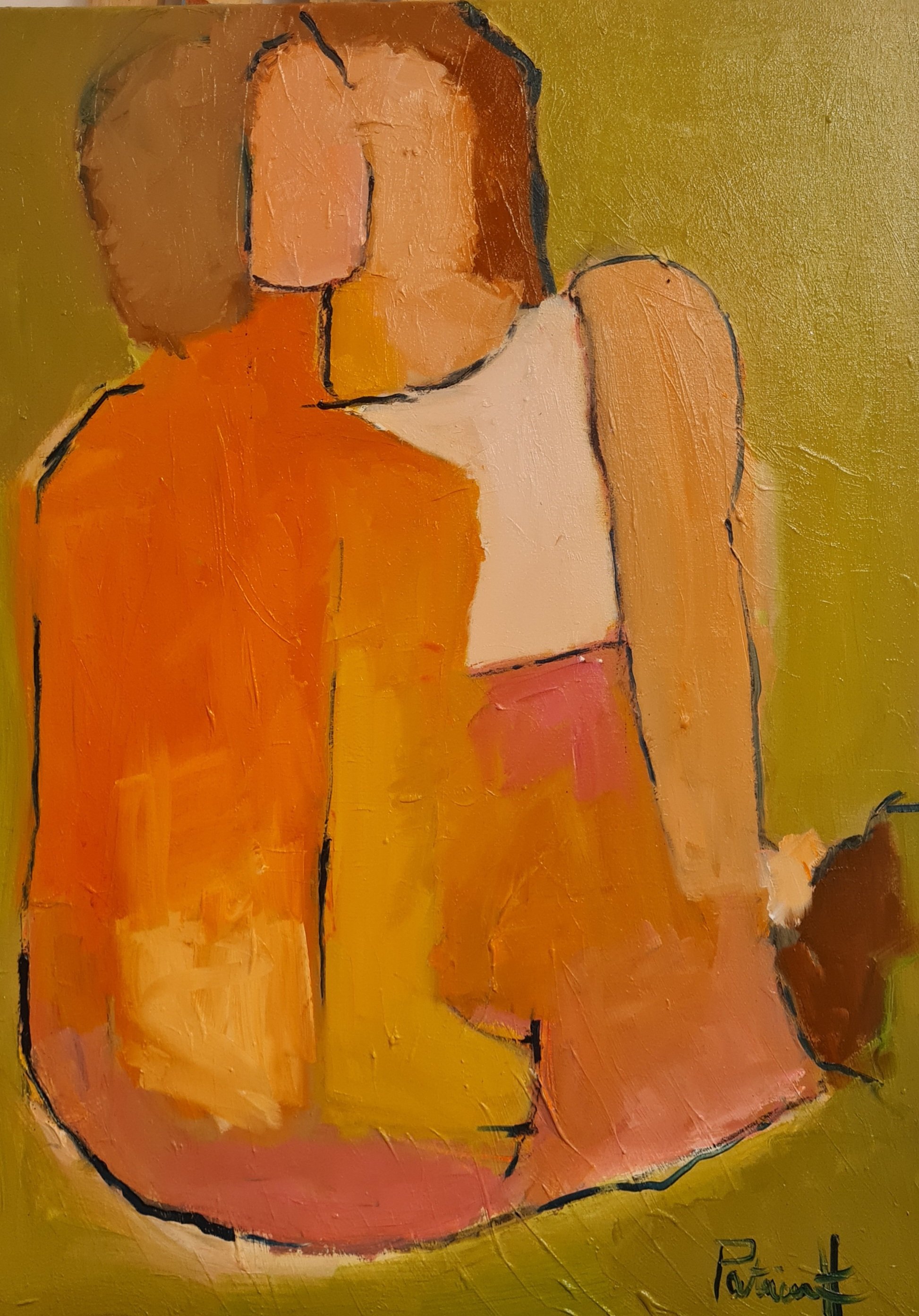 Lovers. - Oil on canvas - SOLD