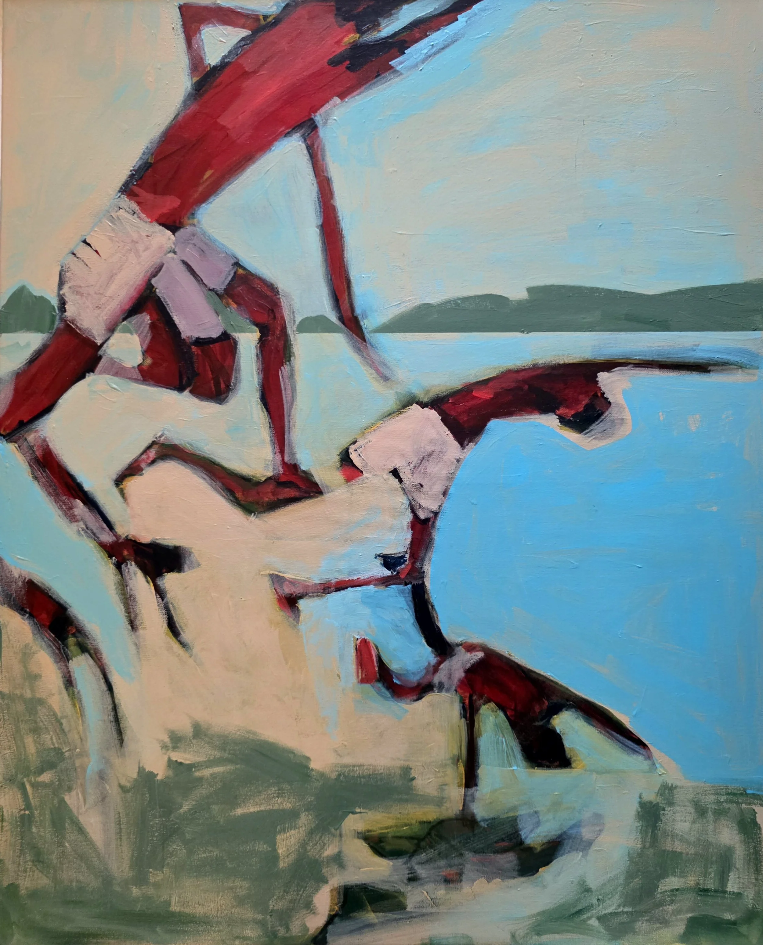 Plongeon.
Acrylic on canvas