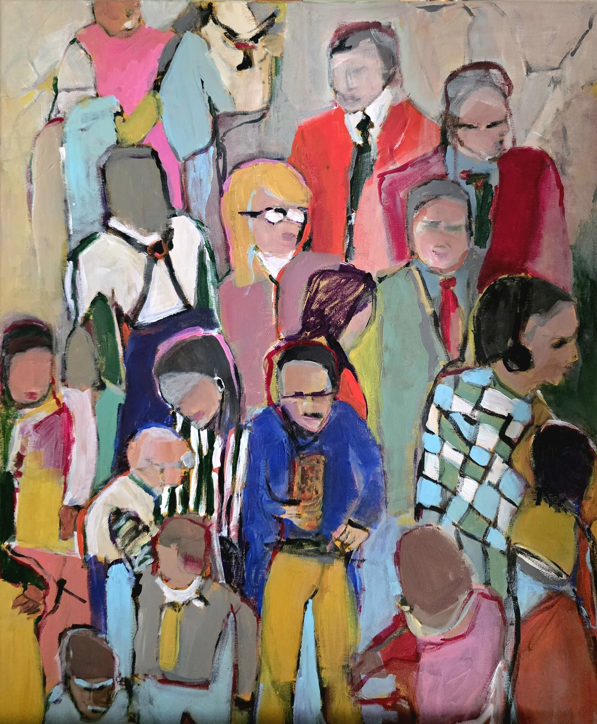 Rush hour.
Acrylic on canvas