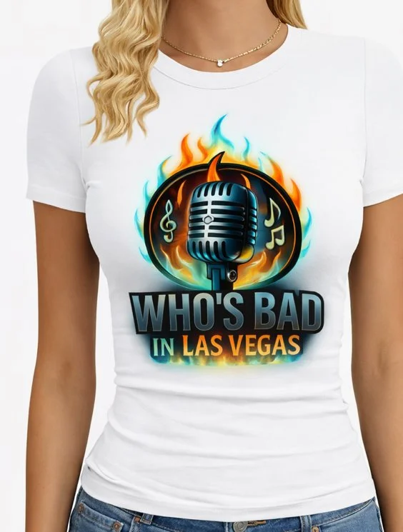 Who's Bad season 2 Womens Tee White