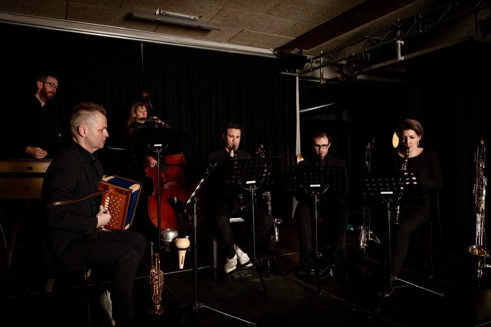 Volksmusikensemble Apartig bei einem Konzert im Zeughaus Kultur Brig