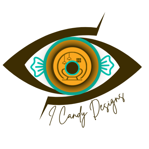 A stylized eye with a robotic or technological design, featuring a circular center and digital elements.