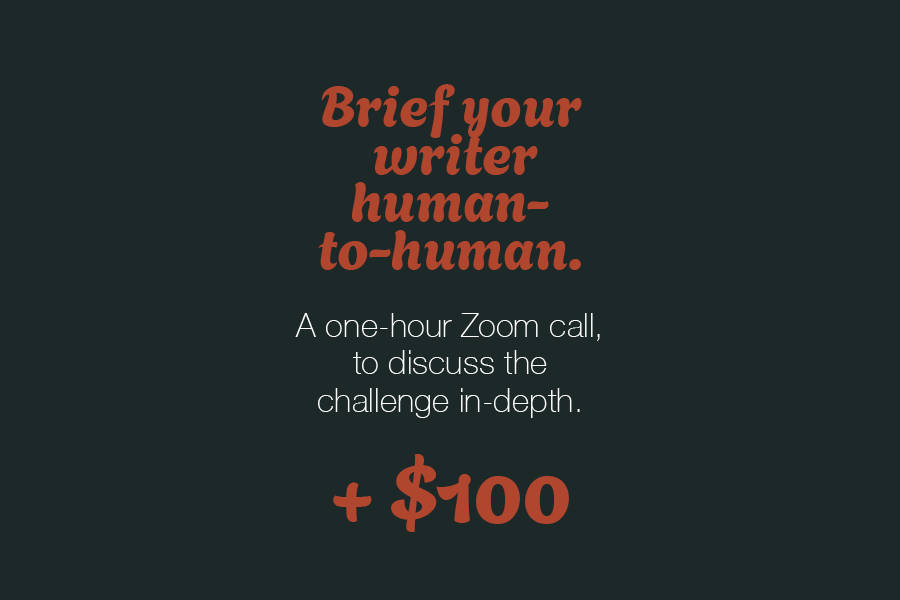 Brief your writer human-to-human