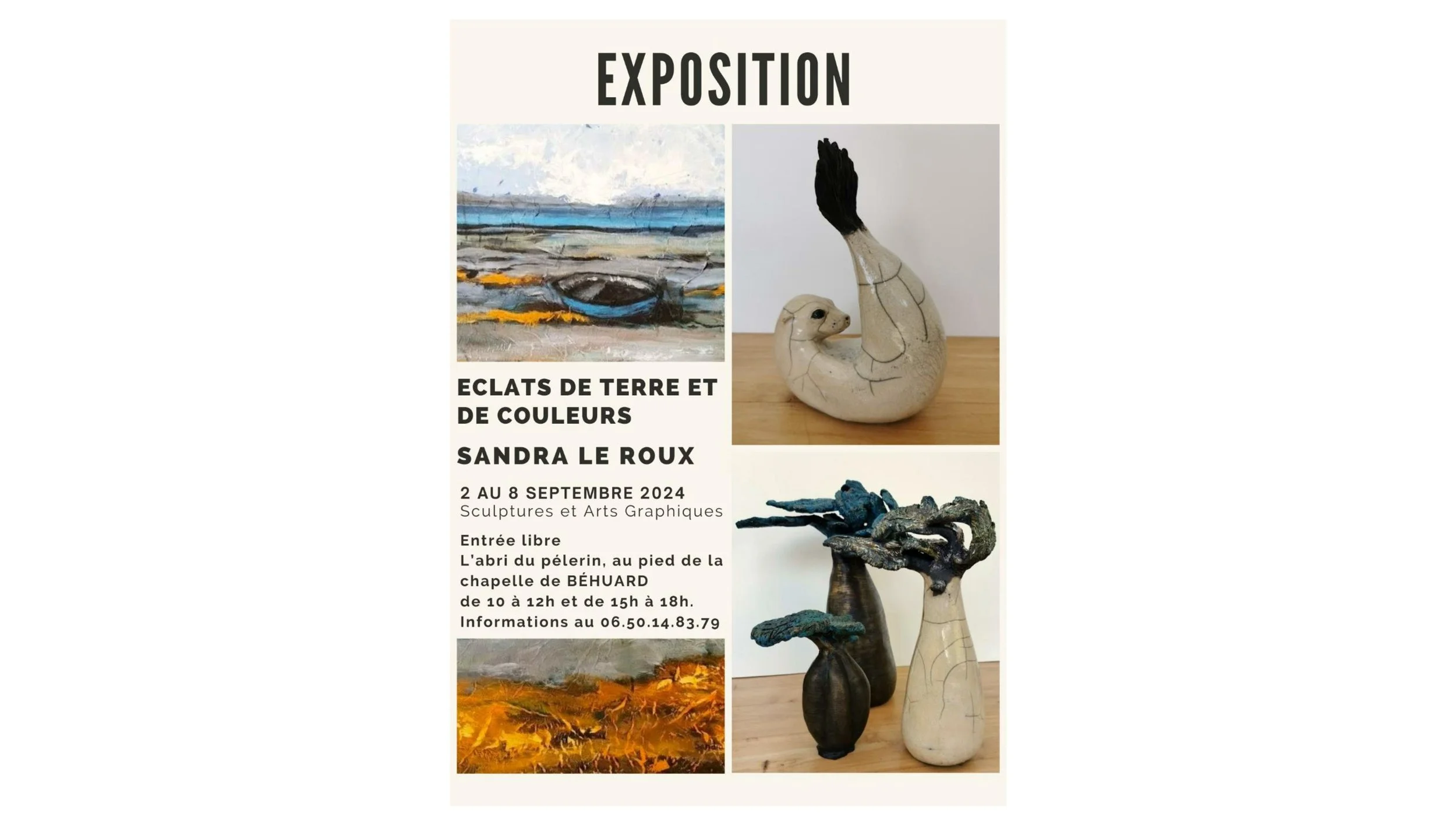 Exposition personnelle “Éclats de terre et de couleurs