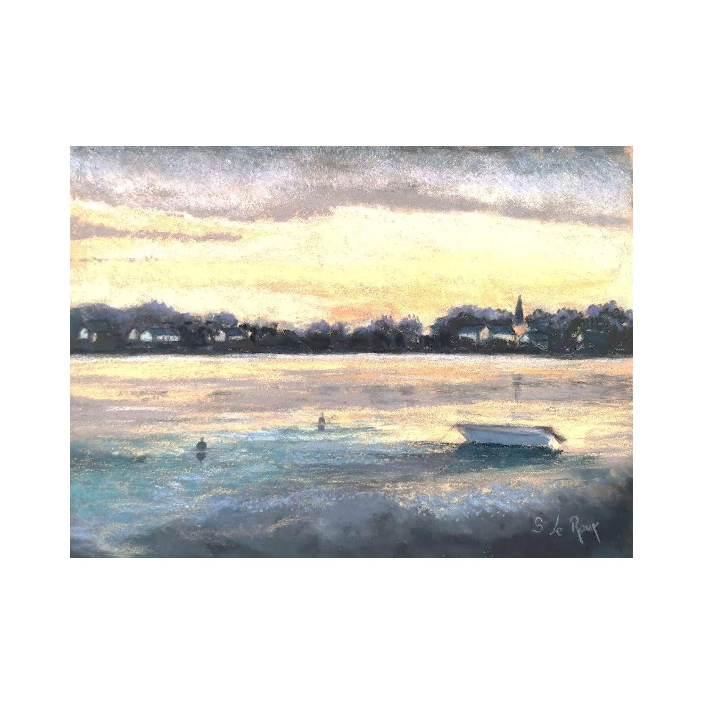 Crépuscule sur la Loire