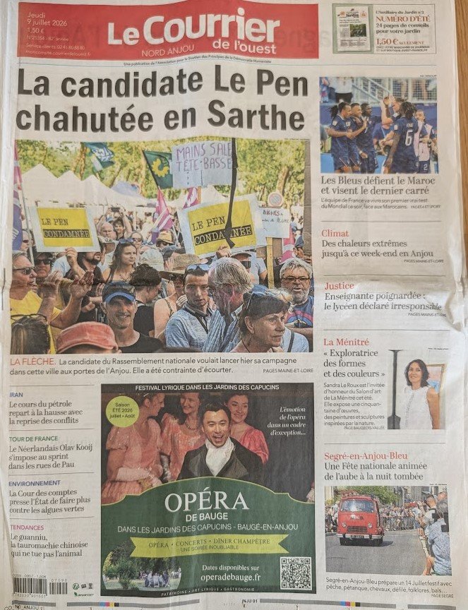 première page courrier de l'Ouest Salon de la Ménitré.jpg