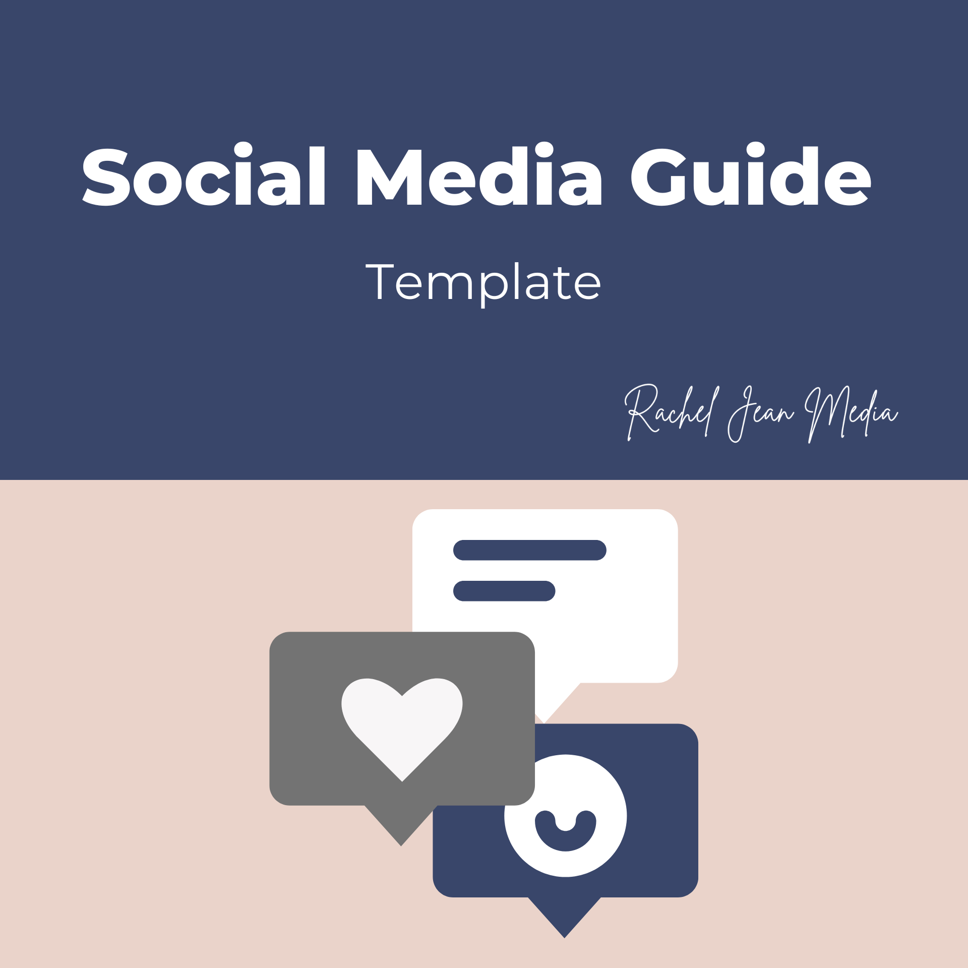 Social Media Guide Template Graphic