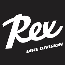 Rex Bike Division logo with white text on a black background.