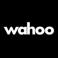 White text reading 'wahoo' on a black background