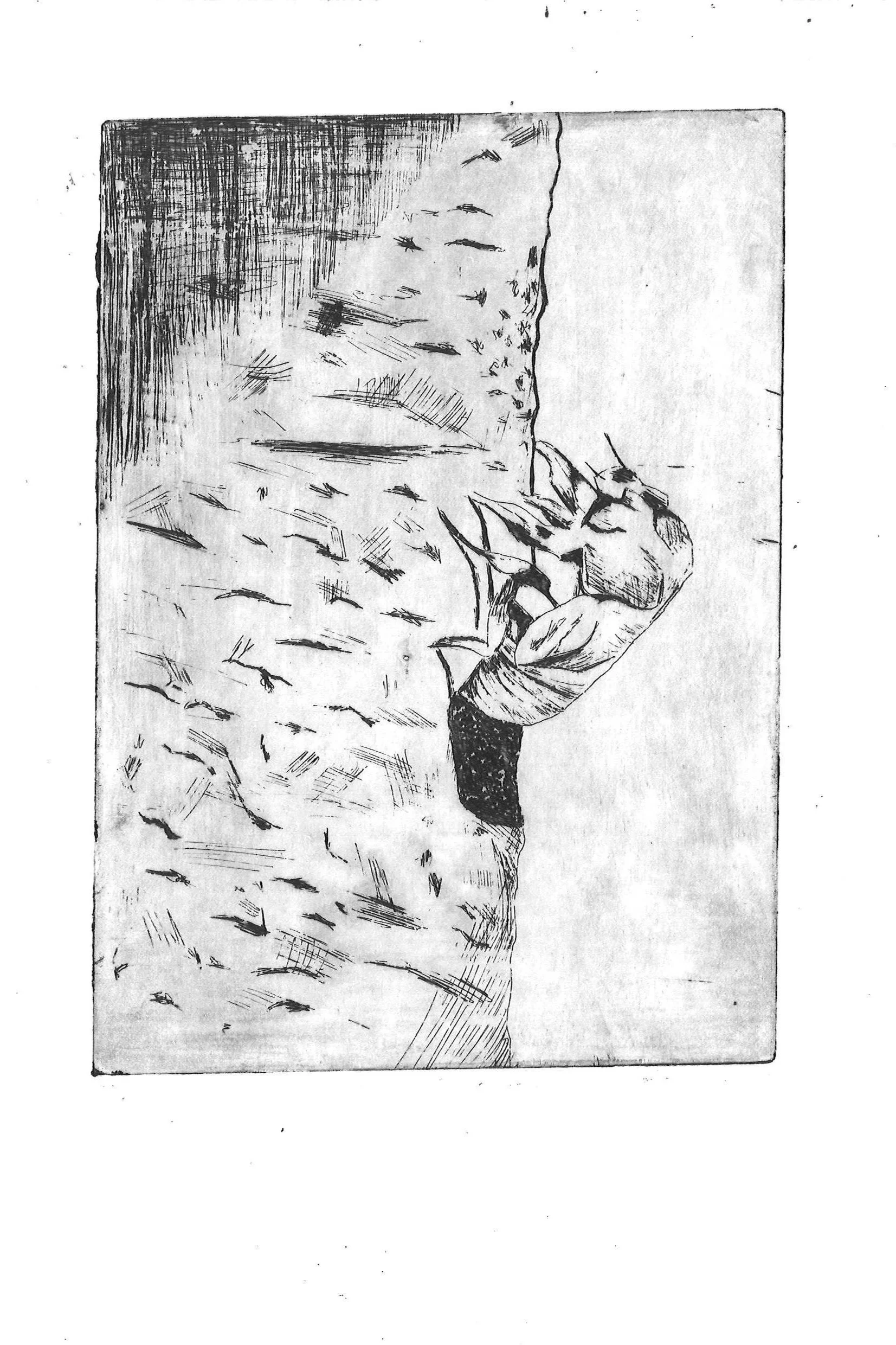 From the series: Last Journey (2024), 14.5 × 21 cm. (70 euro).
