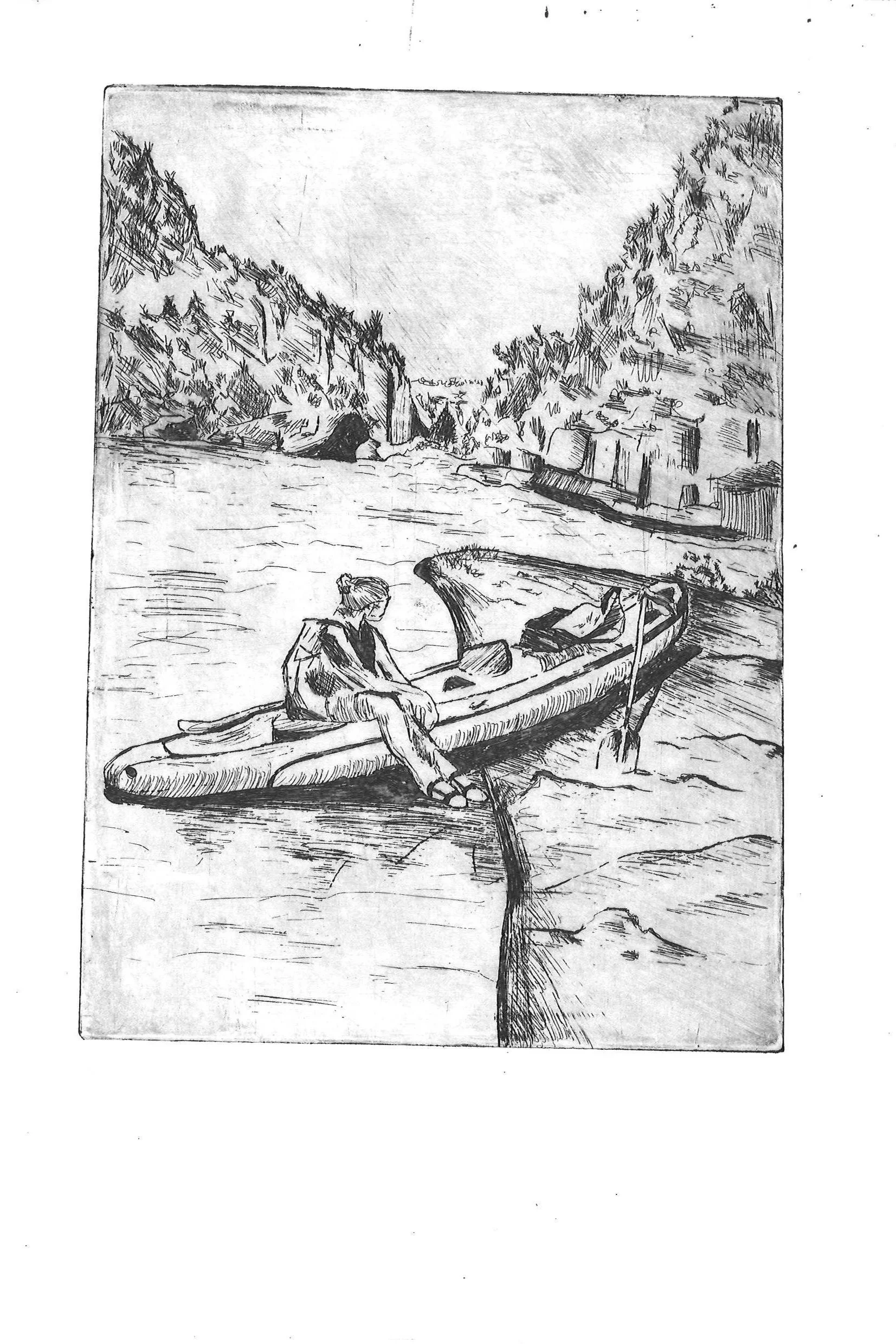 From the series: Last Journey (2024), 14.5 × 21 cm. (70 euro).