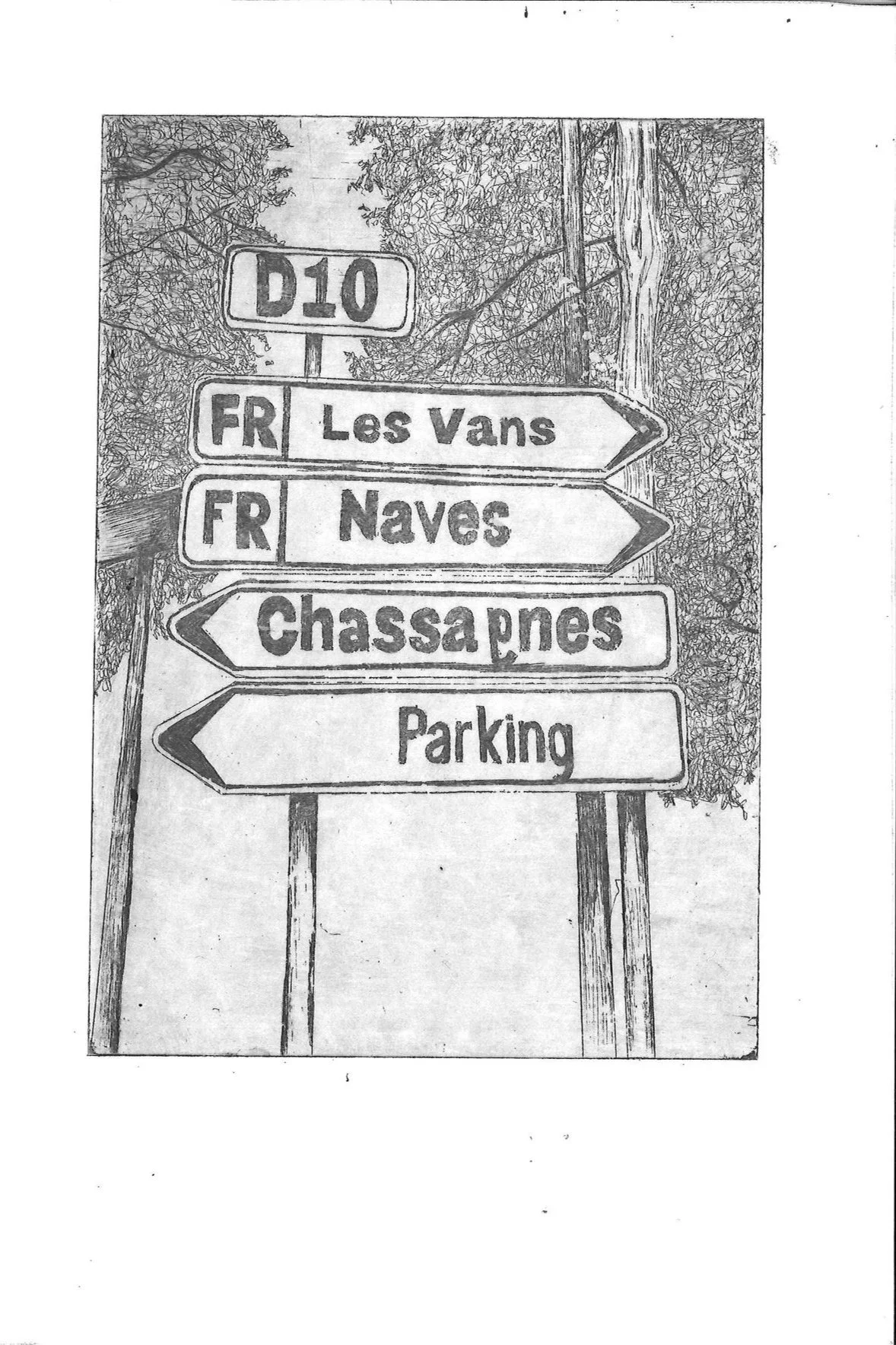 From the series: Last Journey (2024), 14.5 × 21 cm. (70 euro).