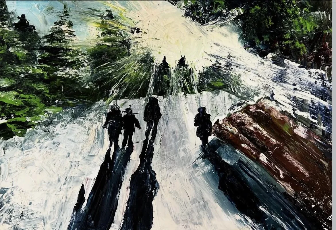 Ardennen, (2025), 50 x 72 cm. (180 euro)