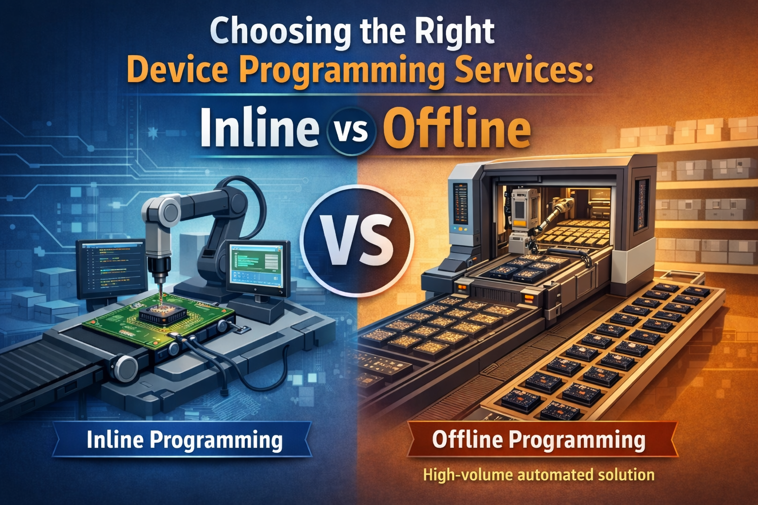 Choosing the Right Device Programming Services: Inline vs Offline