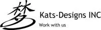 Logo for KATS-Designs INC with stylized Japanese character and text 'KATS-Designs INC' and tagline 'Work with us'.