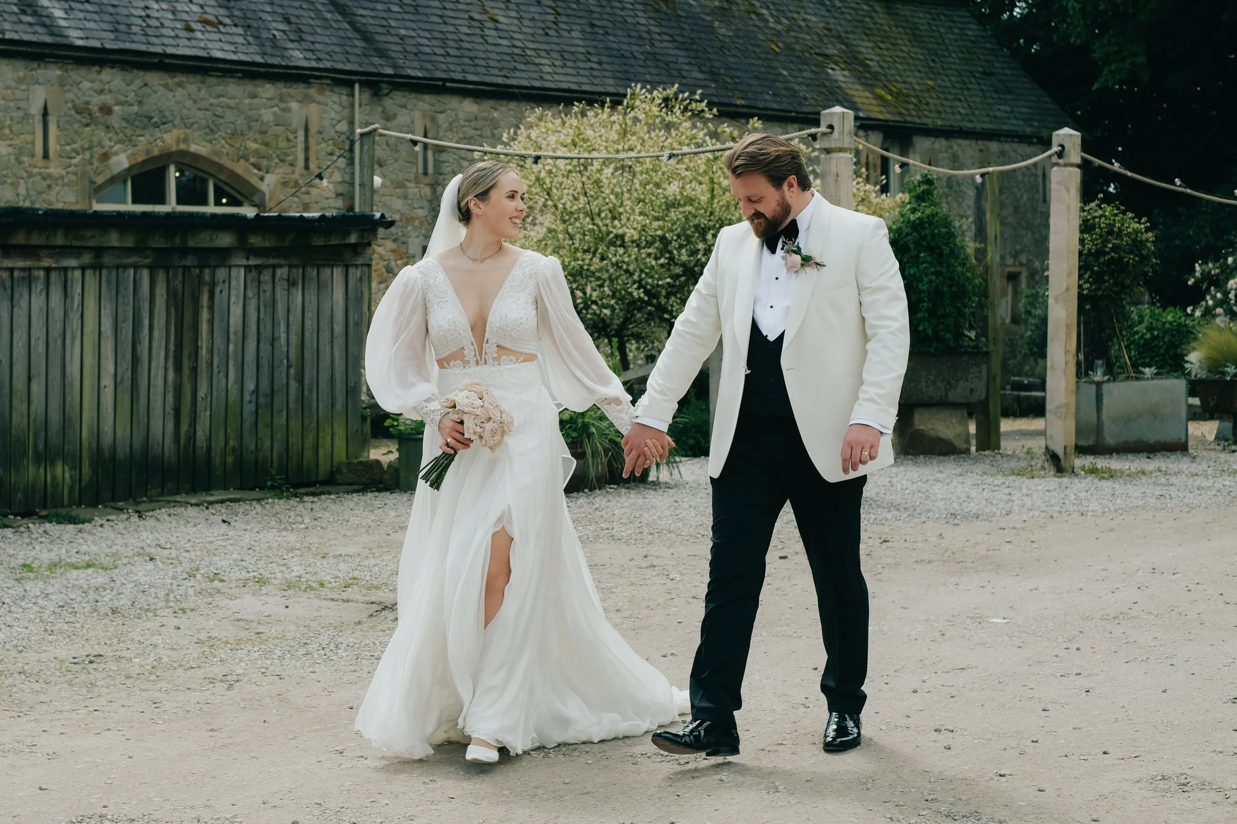 Natural, rustic, relaxed documentary wedding photography image by female Lake District and Northumberland wedding and elopement photographer, Sarah.