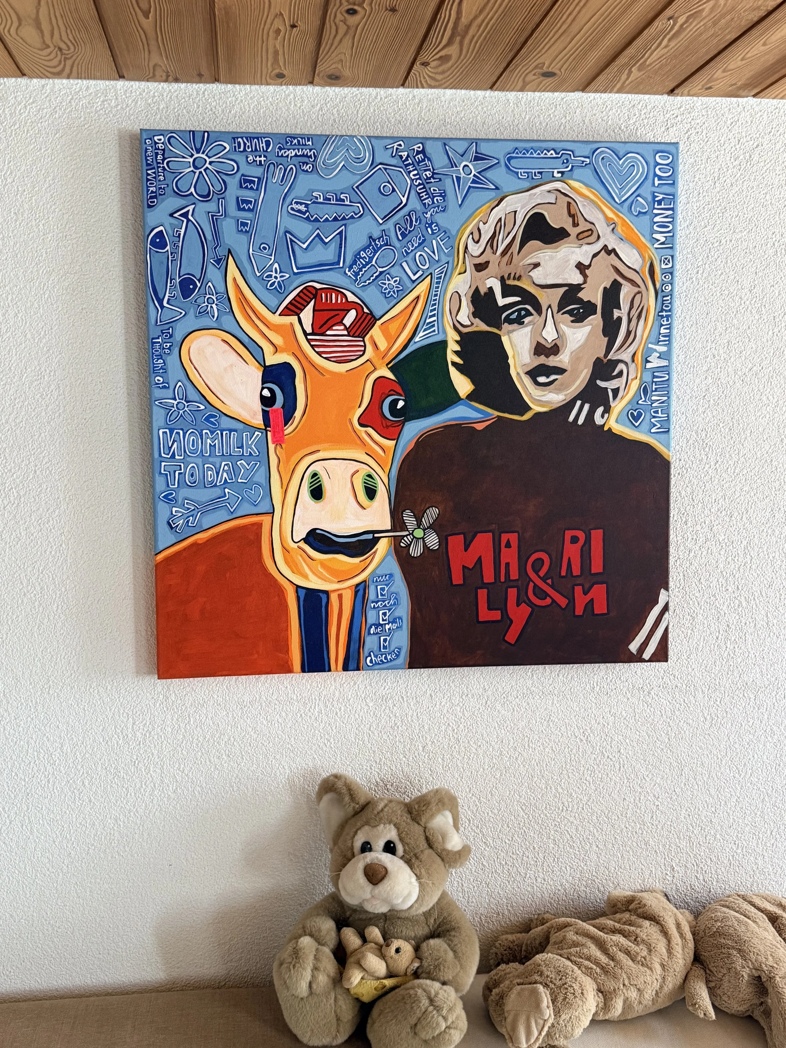 Kuh mit Marilyn Monroe