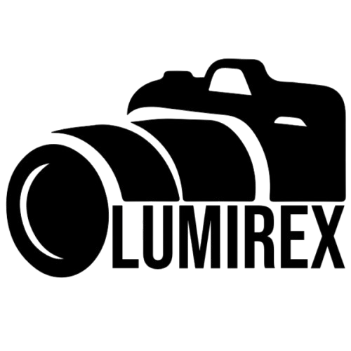 Black camera outline with the word 'LUMIREX' underneath.