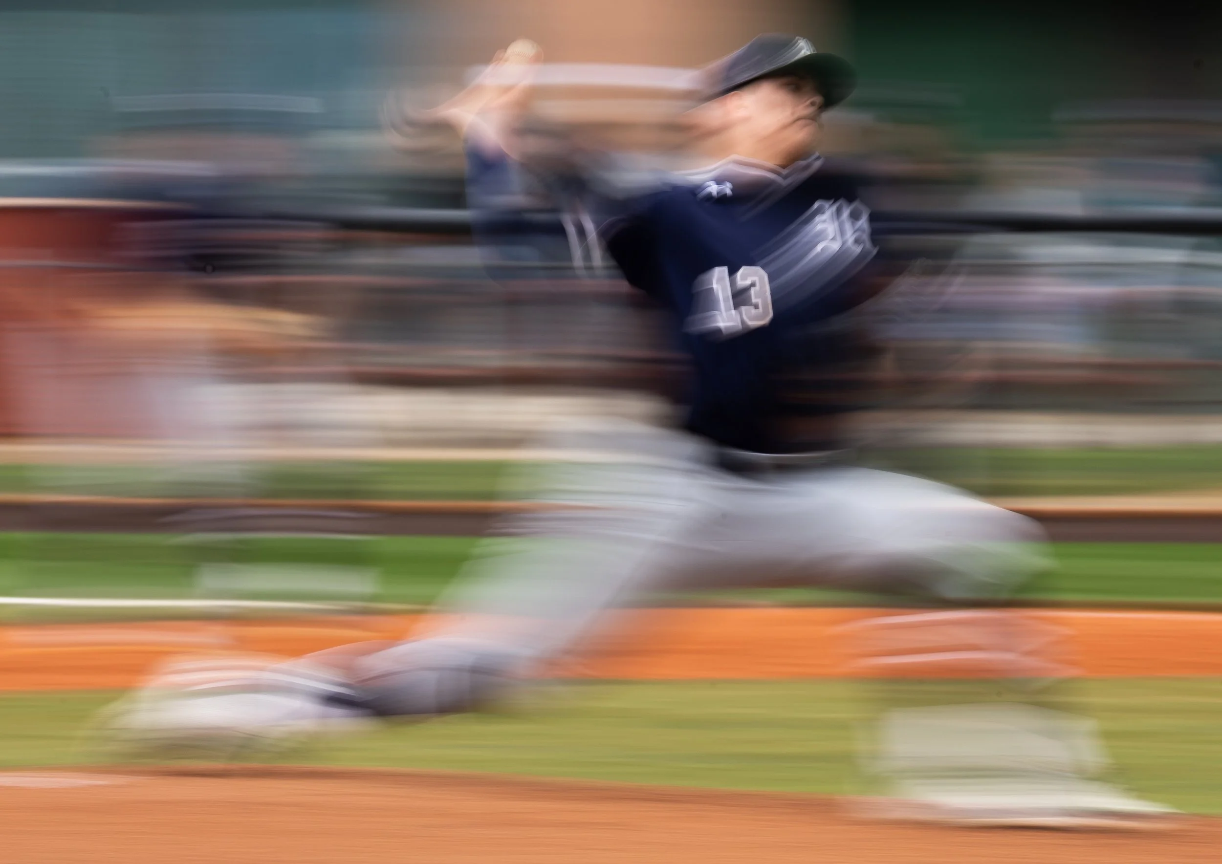 Missoula Mavericks pitcher Easton Reimers pitches against the Helena Senators on April 19, 2025.