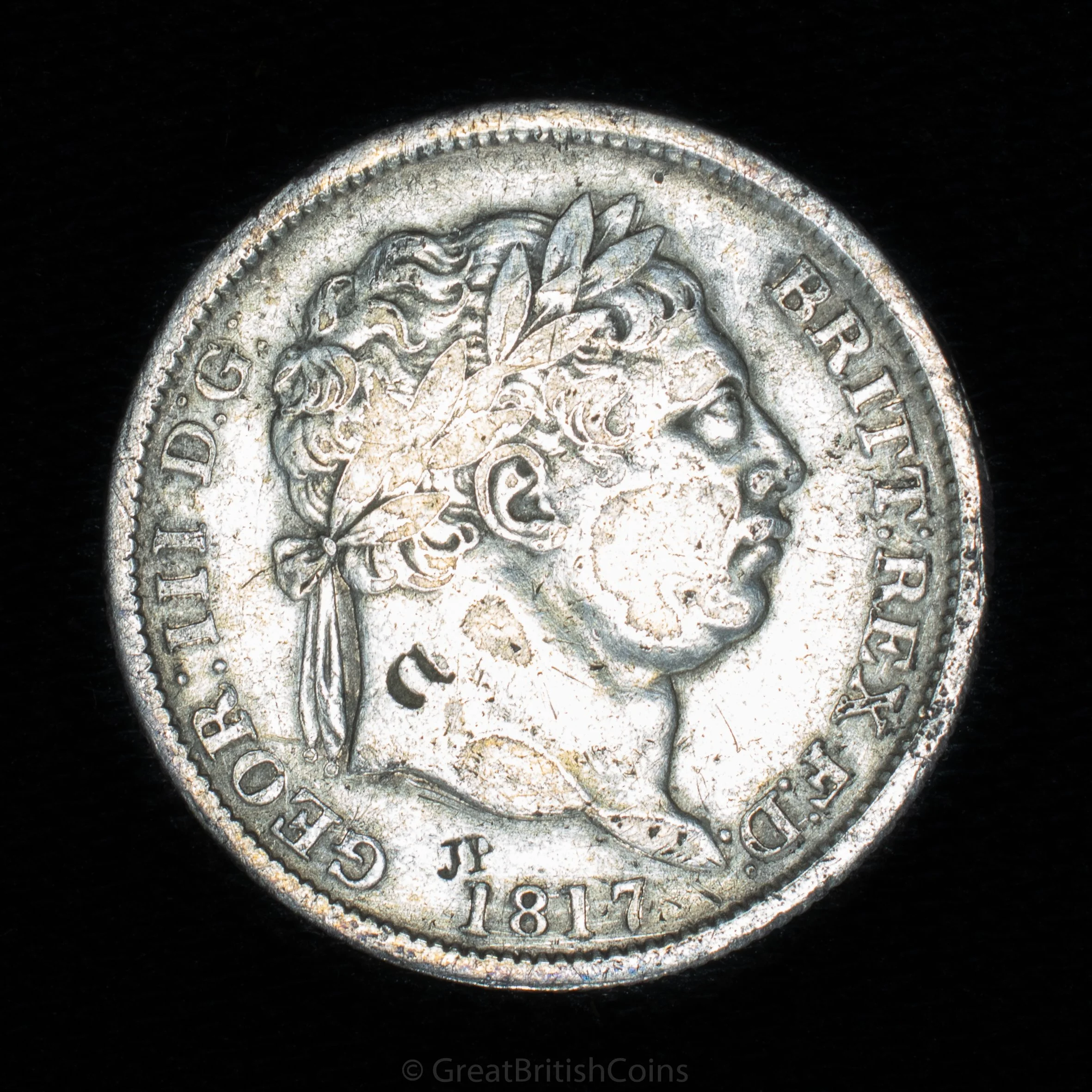 George III 1817 Silver Shilling