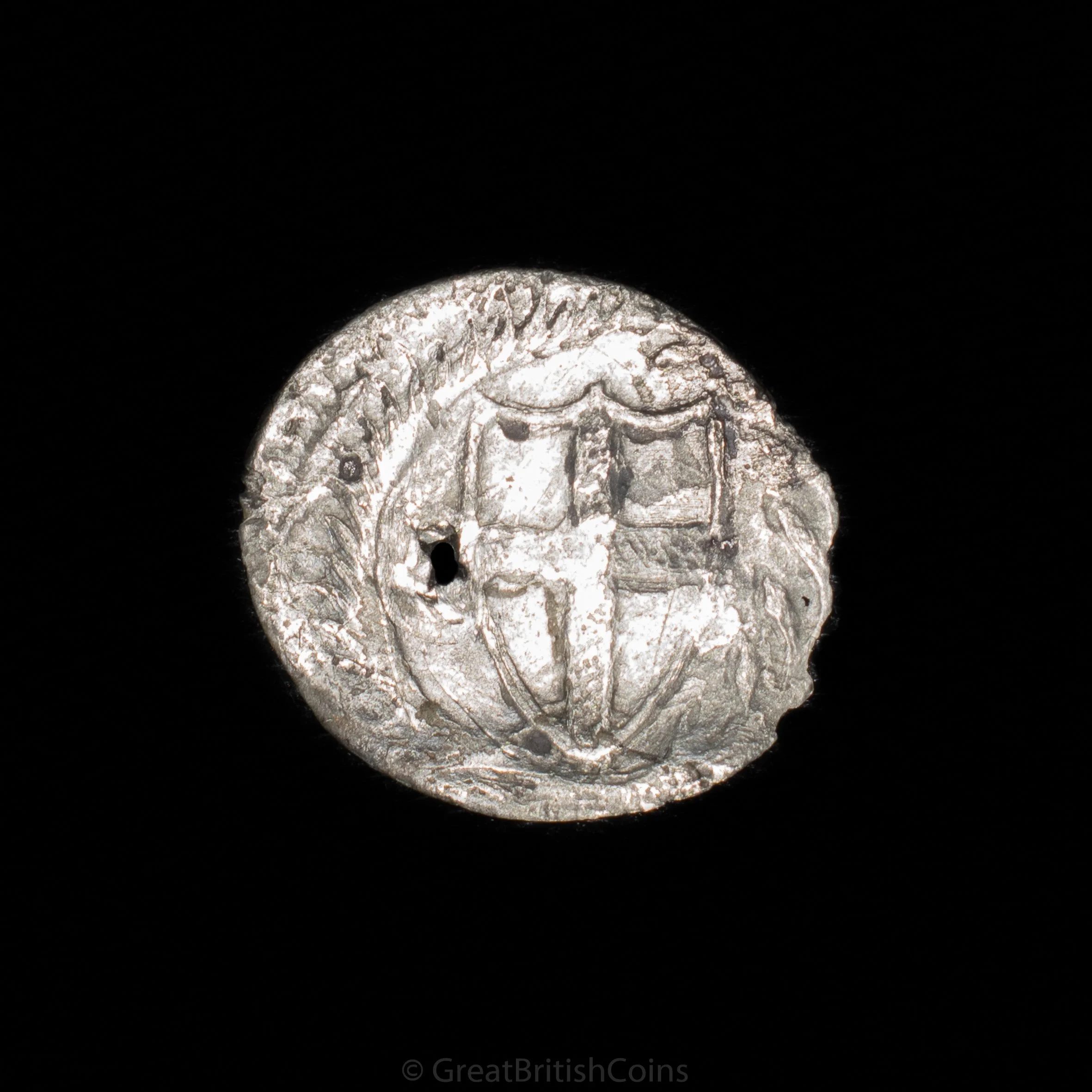 Commonwealth Silver Penny (Holed)
