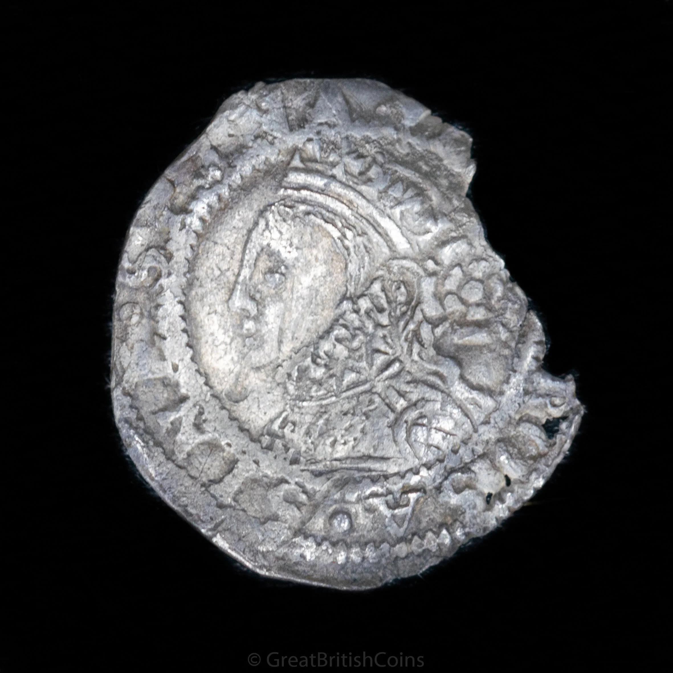 Elizabeth I 1562 Silver Three Farthings