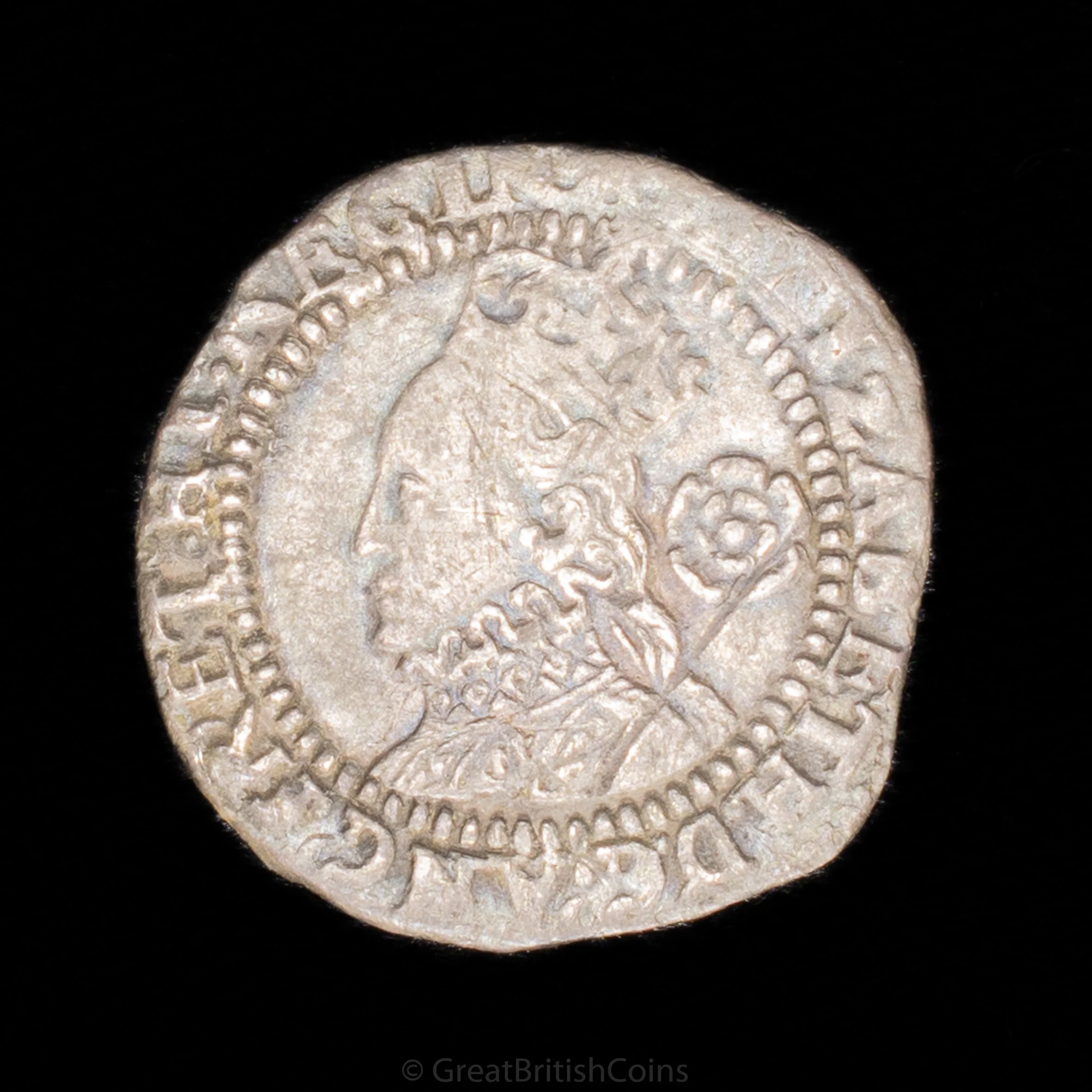 Elizabeth I 1581 Fifth Issue Silver Threepence