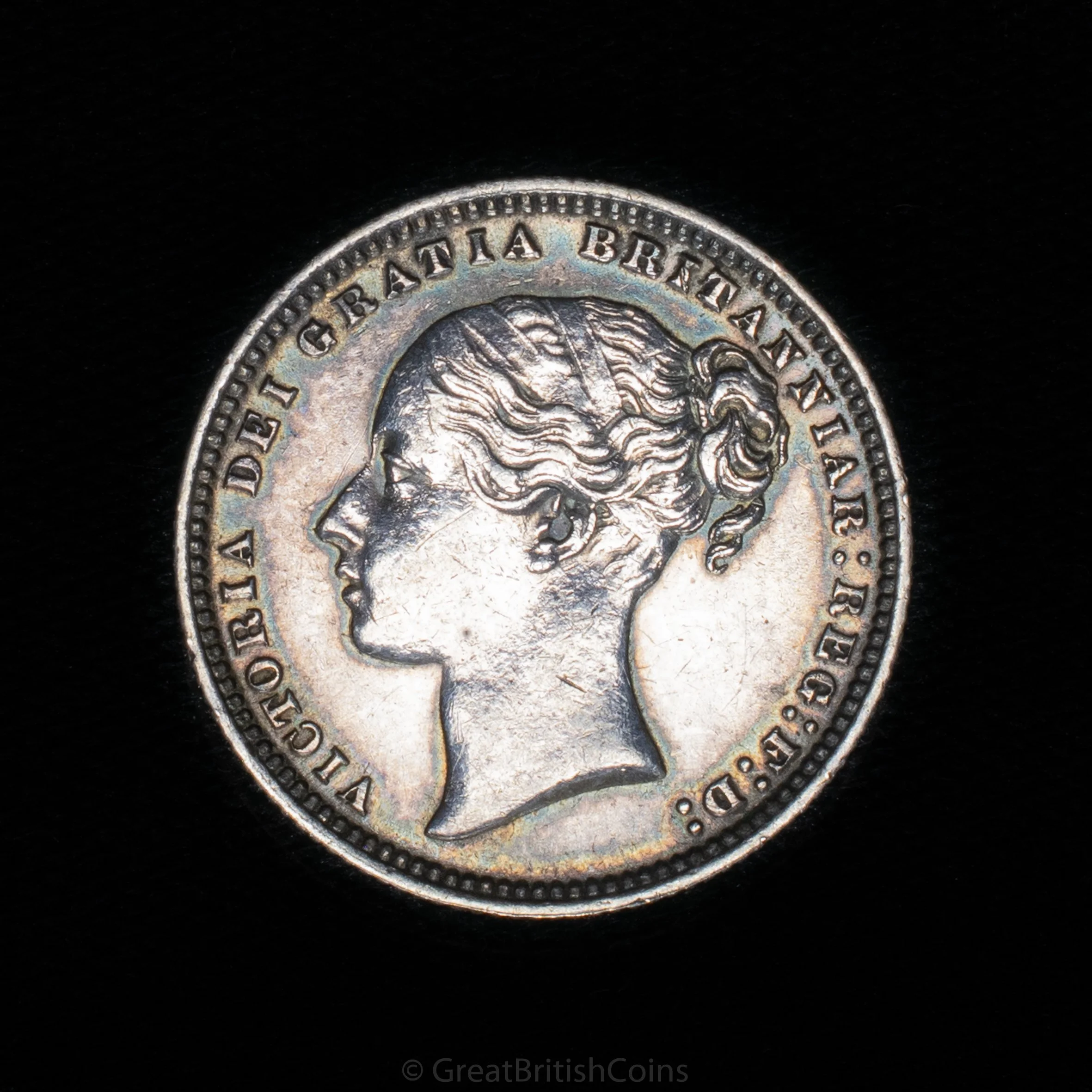 Victoria 1873 Silver Shilling Die No. 118