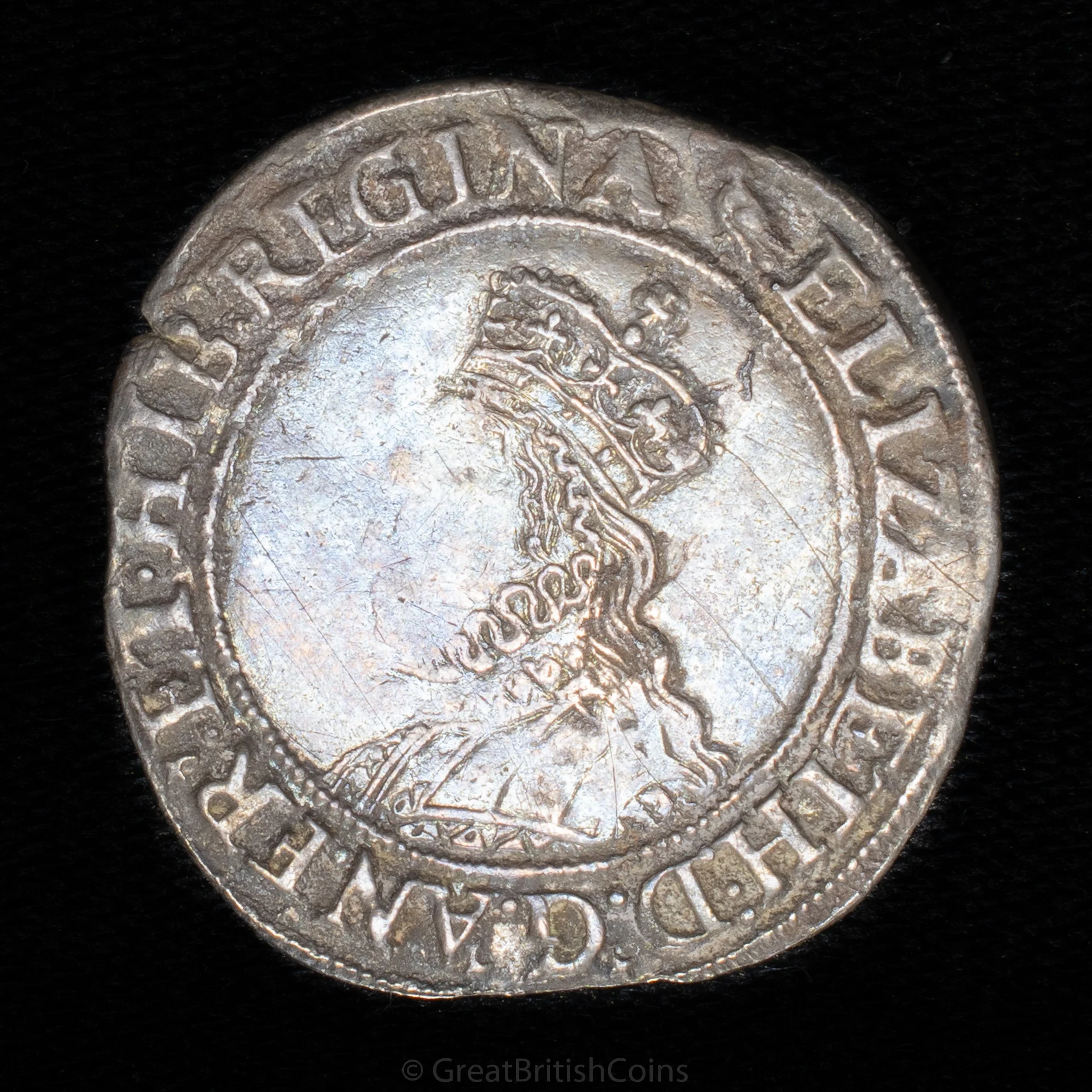Elizabeth I Second Issue Silver Shilling