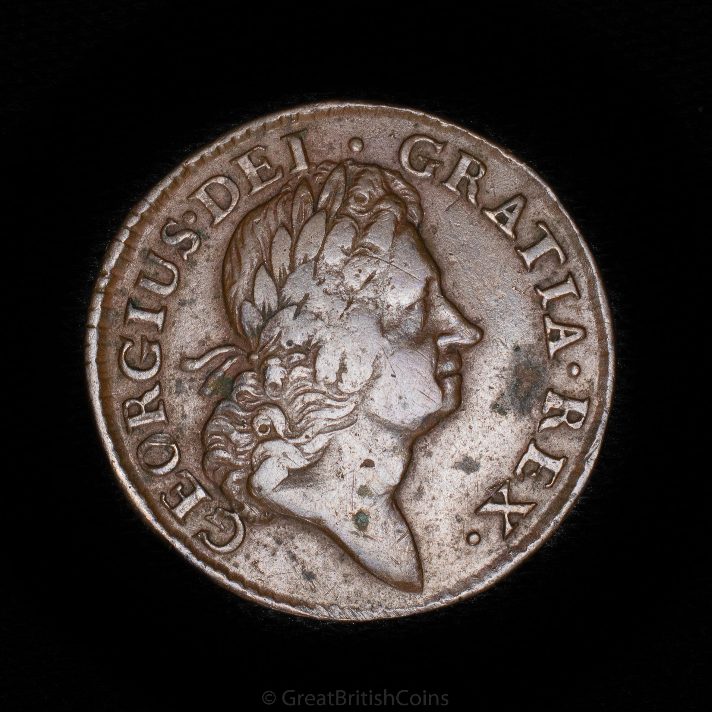George I Ireland 1723 'Woods' Copper Halfpenny