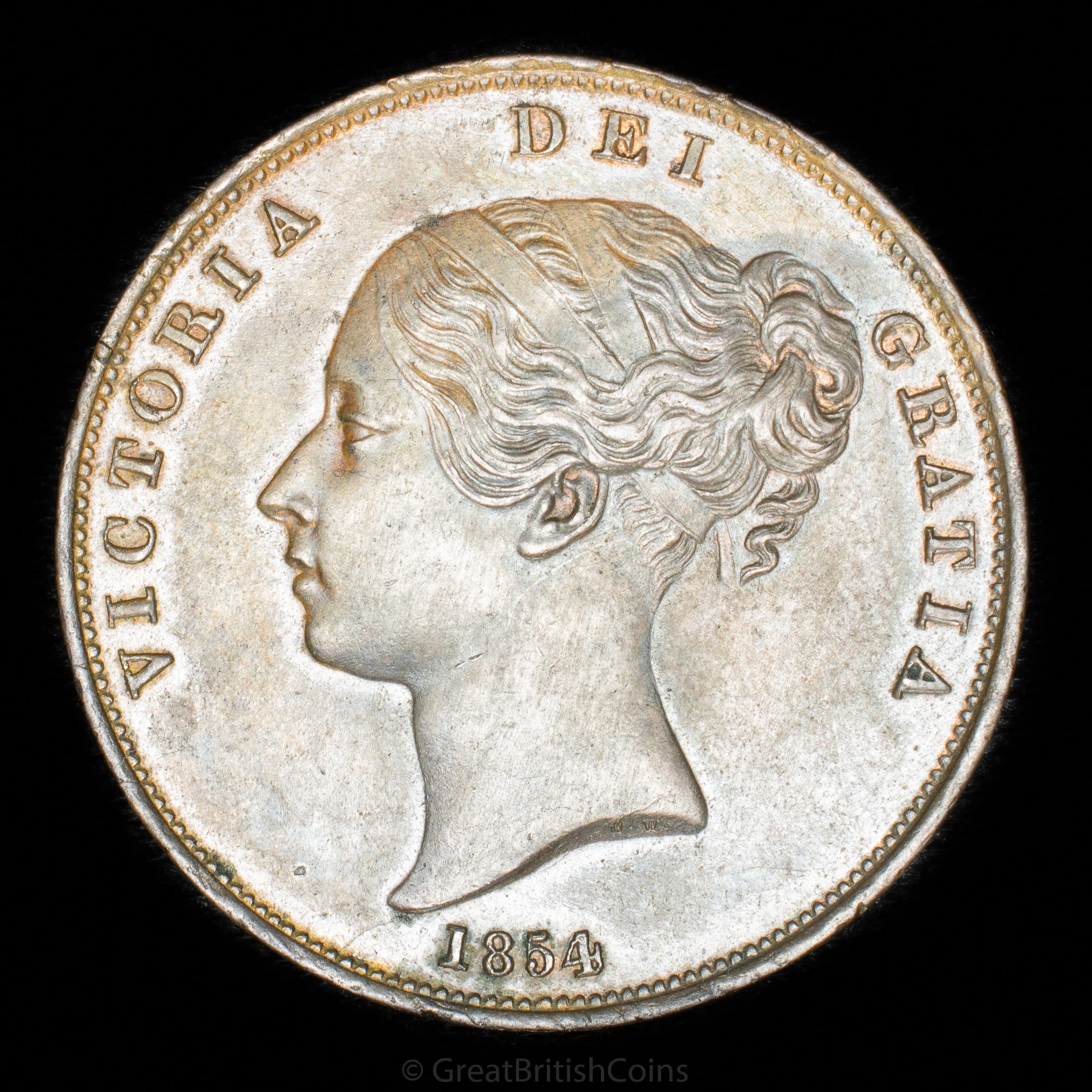 Victoria 1854 Copper Penny