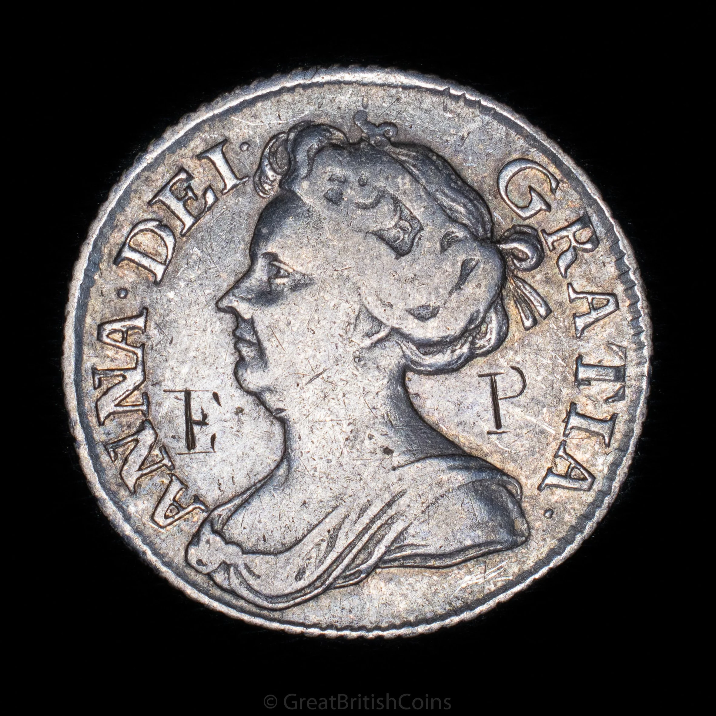 Anne 1711 Silver Sixpence