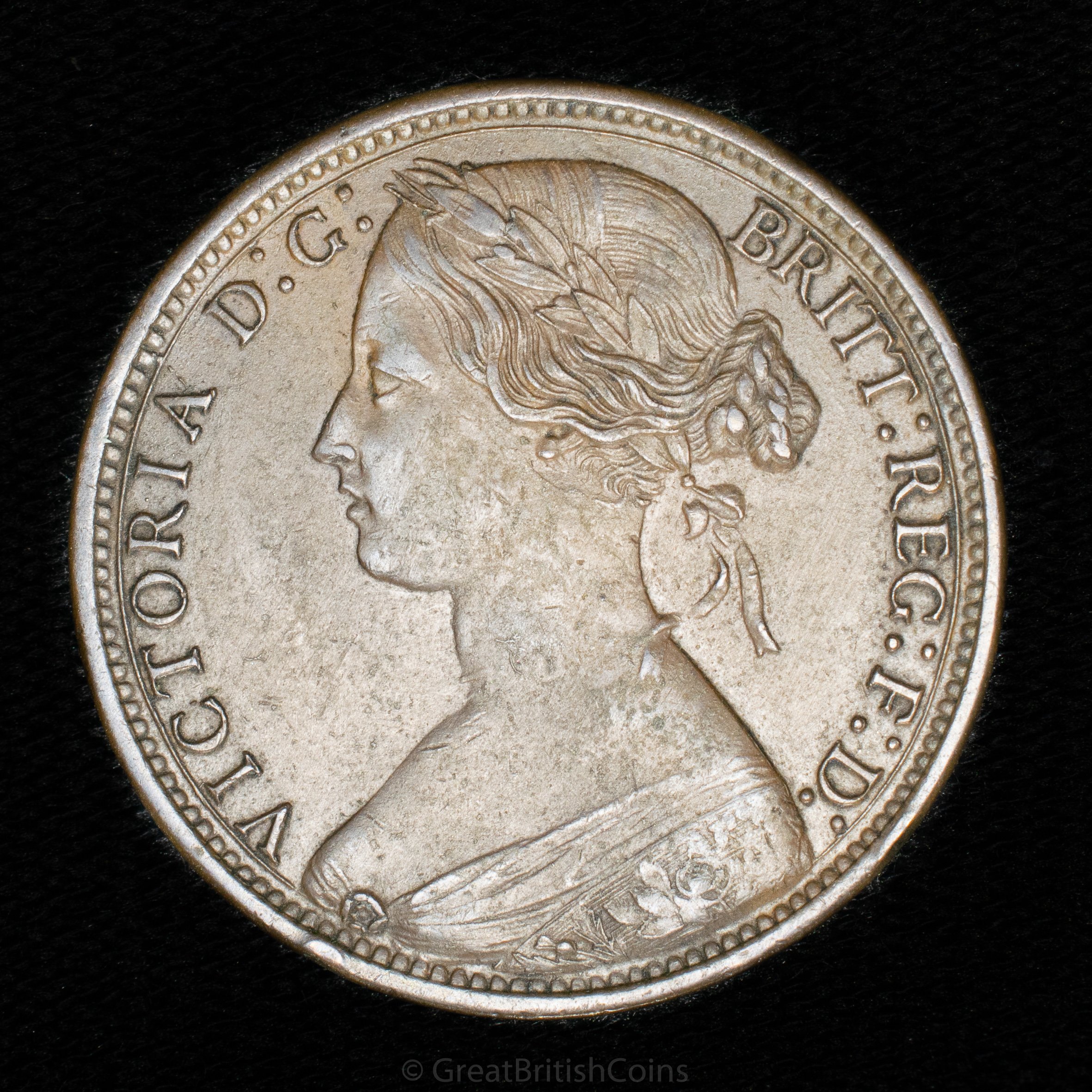 Victoria 1868 Bronze Penny